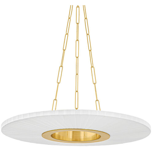 Prattsburgh LED 30 inch Aged Brass Chandelier Ceiling Light