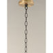 Charlton 3 Light 20 inch Black/Antique Brass Chandelier Ceiling Light
