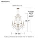 Merida 5 Light 28 inch Vintage Gold Chandelier Ceiling Light