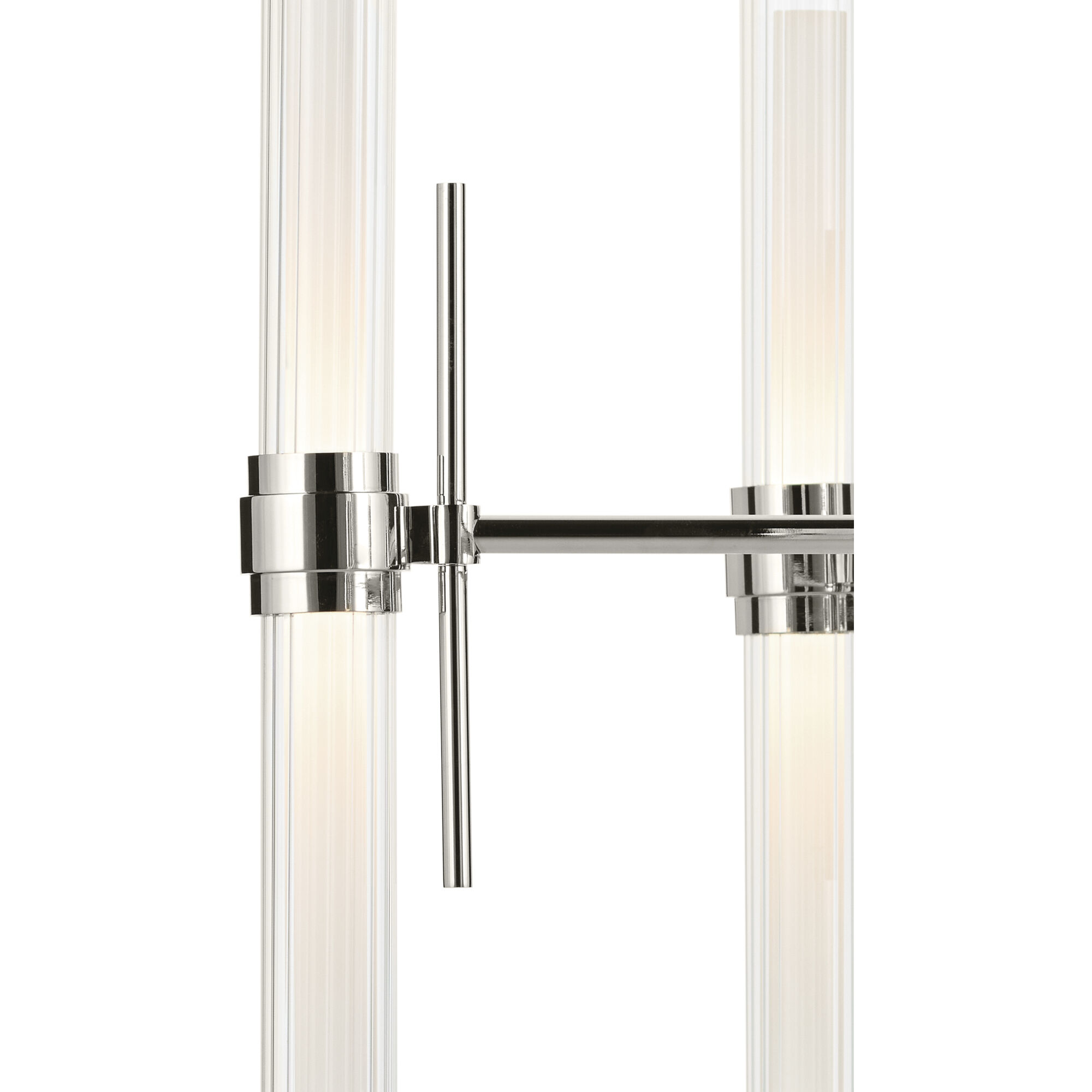 Riven LED Polished Nickel Chandelier Ceiling Light