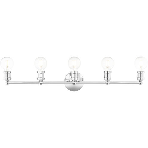 Lansdale 5 Light 34 inch Polished Chrome Vanity Sconce Wall Light