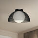 Alora Mood Haven 1 Light 12.63 inch Matte Black Flush Mount Ceiling Light