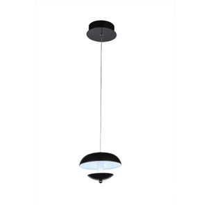 Aviva LED 5 inch Black and White Down Mini Pendant Ceiling Light