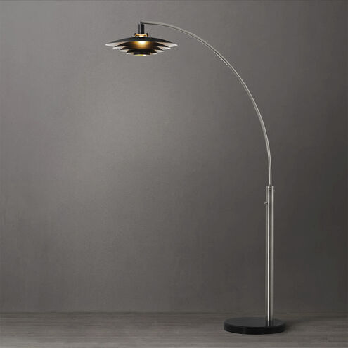 Rancho Mirage 87 inch 100.00 watt Satin Nickel Arc Floor Lamp Portable Light
