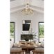 Calypso 6 Light 25 inch Vibrant Gold Chandelier Ceiling Light