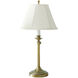Club 25 inch 100 watt Antique Brass Table Lamp Portable Light