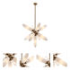Crest 2 Light 5 inch Winter Brass Pendant Ceiling Light