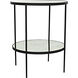 Anna 30 X 25 inch Matte Black Side Table