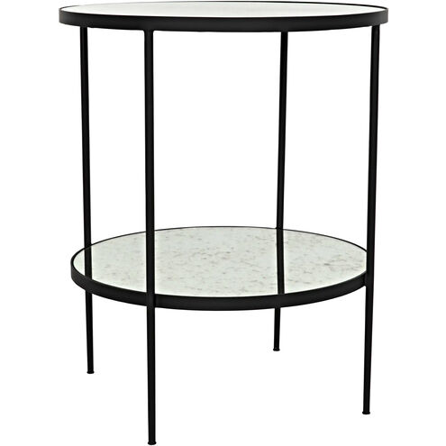 Anna 30 X 25 inch Matte Black Side Table