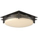 Banded 2 Light 13.6 inch Dark Smoke Semi-Flush Ceiling Light