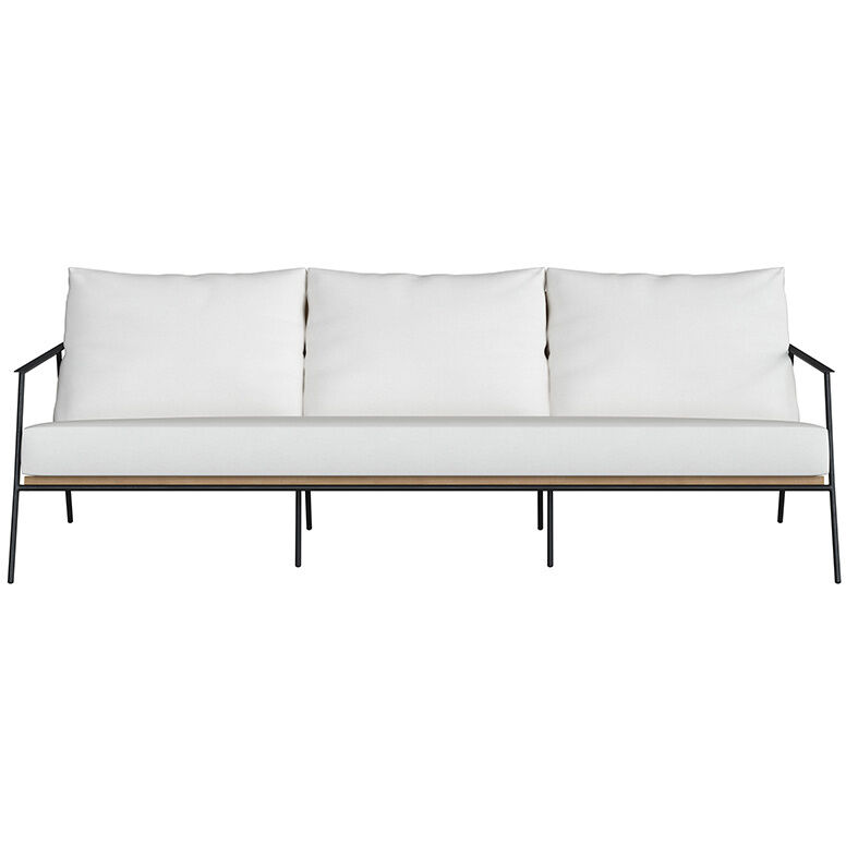 Milan Stinson White Outdoor Sofa
