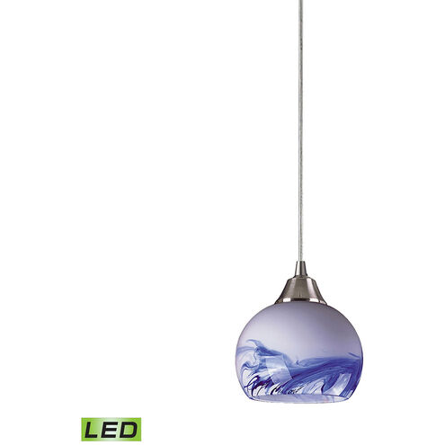 Kas LED 6 inch Satin Nickel Multi Pendant Ceiling Light, Configurable