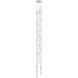 Constellation LED 6 inch Satin Nickel Chandelier Ceiling Light in 3000K, Clear, Standard Suspension