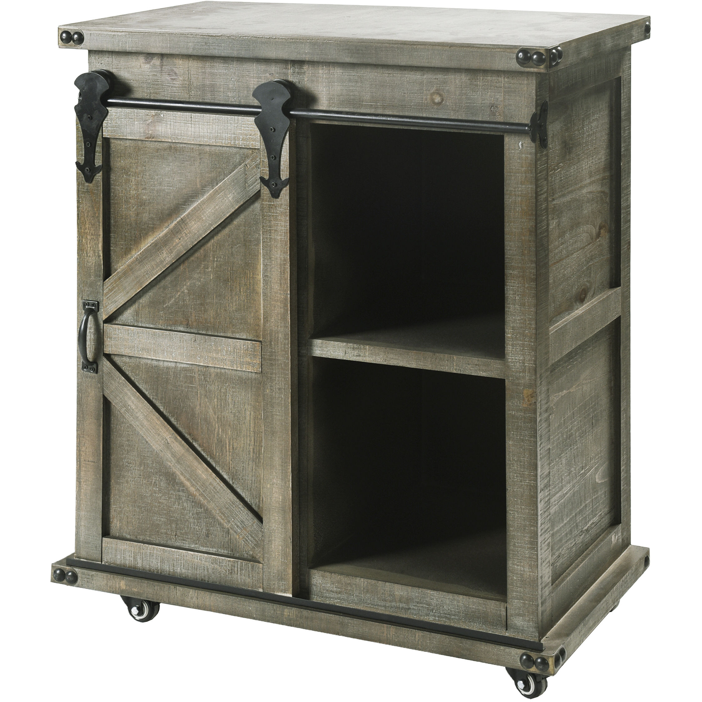 Presley Driftwood Grey Cabinet