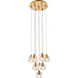 Eren 10 Light 11 inch Gold Pendant Ceiling Light