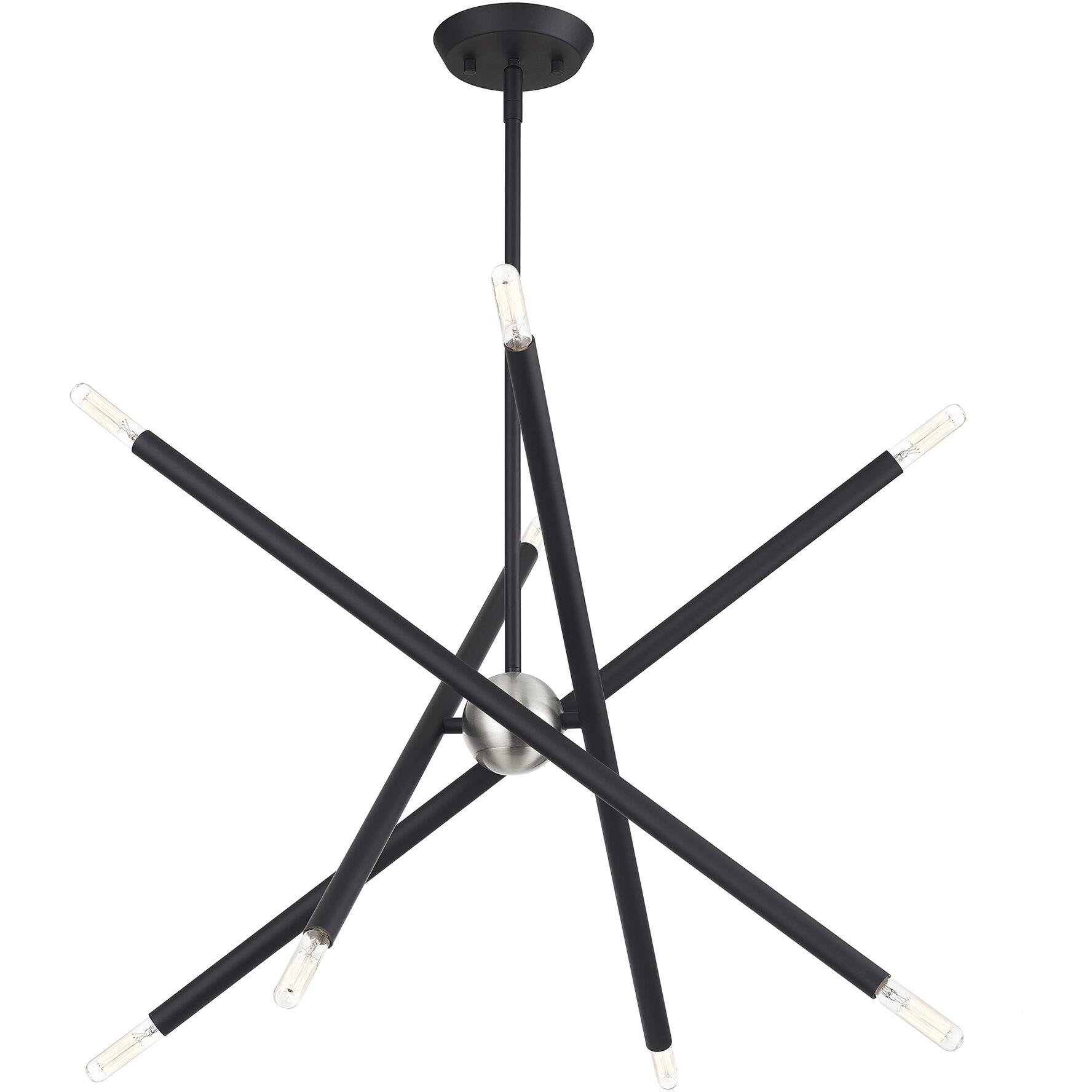 Soho 8 Light 24 inch Black Chandelier Ceiling Light