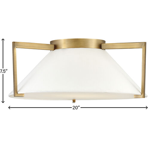 Calla LED 20 inch Brushed Bronze Indoor Flush Mount Ceiling Light