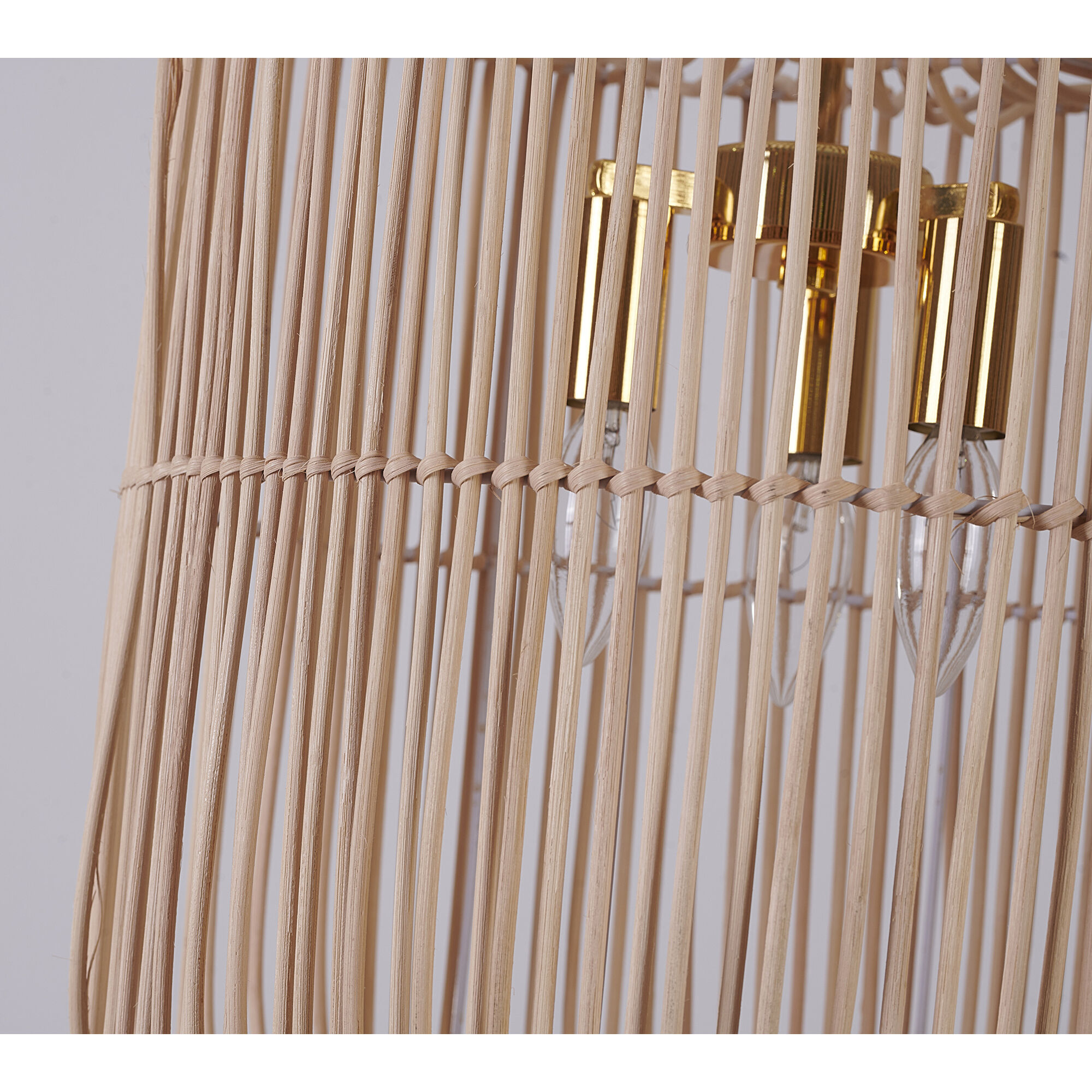 Canada 1 Light 16 inch Natural White Chandelier Ceiling Light