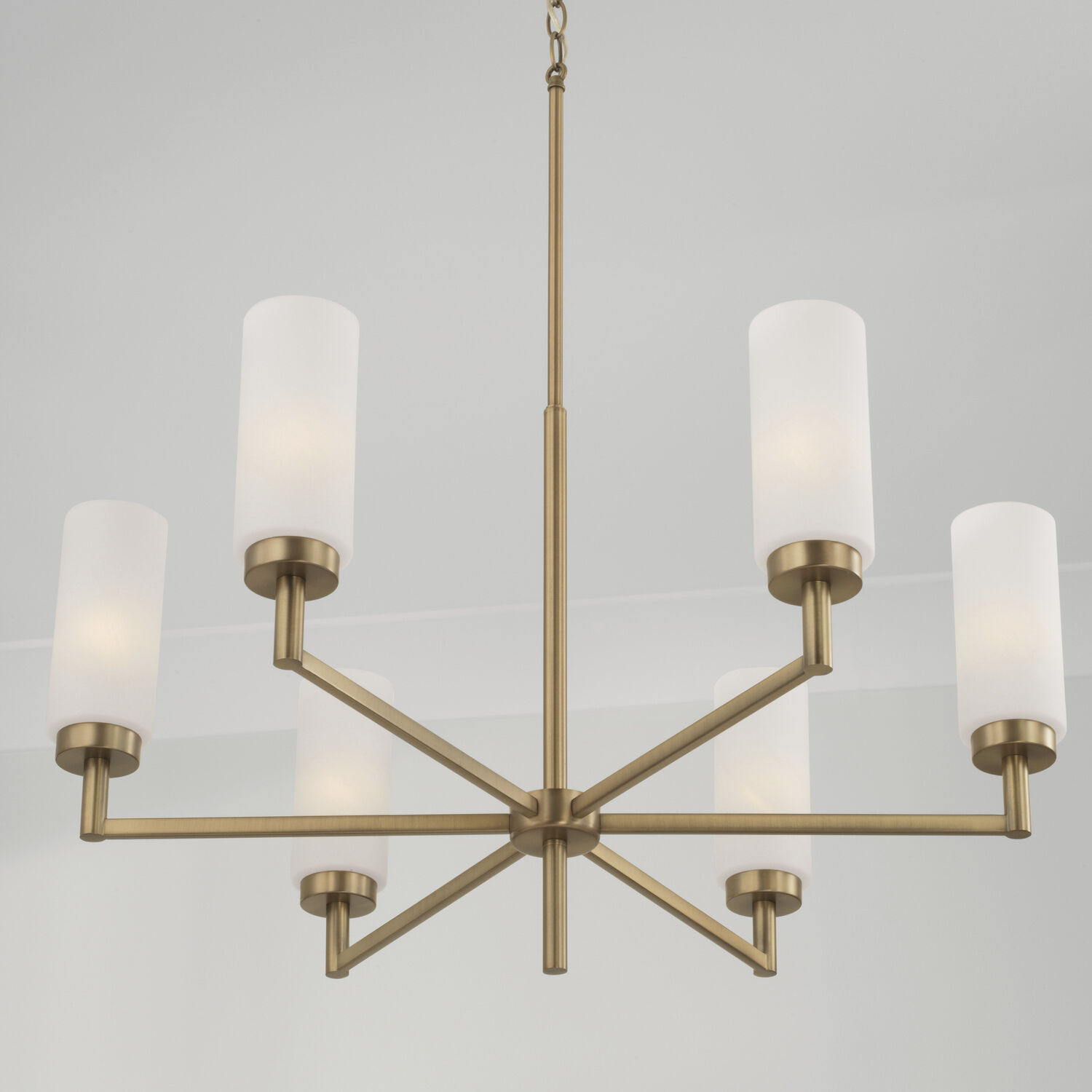 Alyssa 6 Light 31 inch Aged Brass Chandelier Ceiling Light
