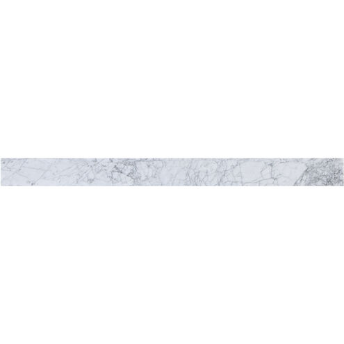 Backsplash 48 X 1 X 4 inch Carrara White Bathroom Vanity Backsplash