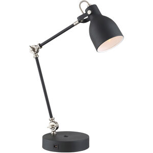 Kalle 27 inch 60.00 watt Black Desk Lamp Portable Light