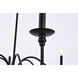 Rohan 6 Light 42 inch Matte Black Chandelier Ceiling Light