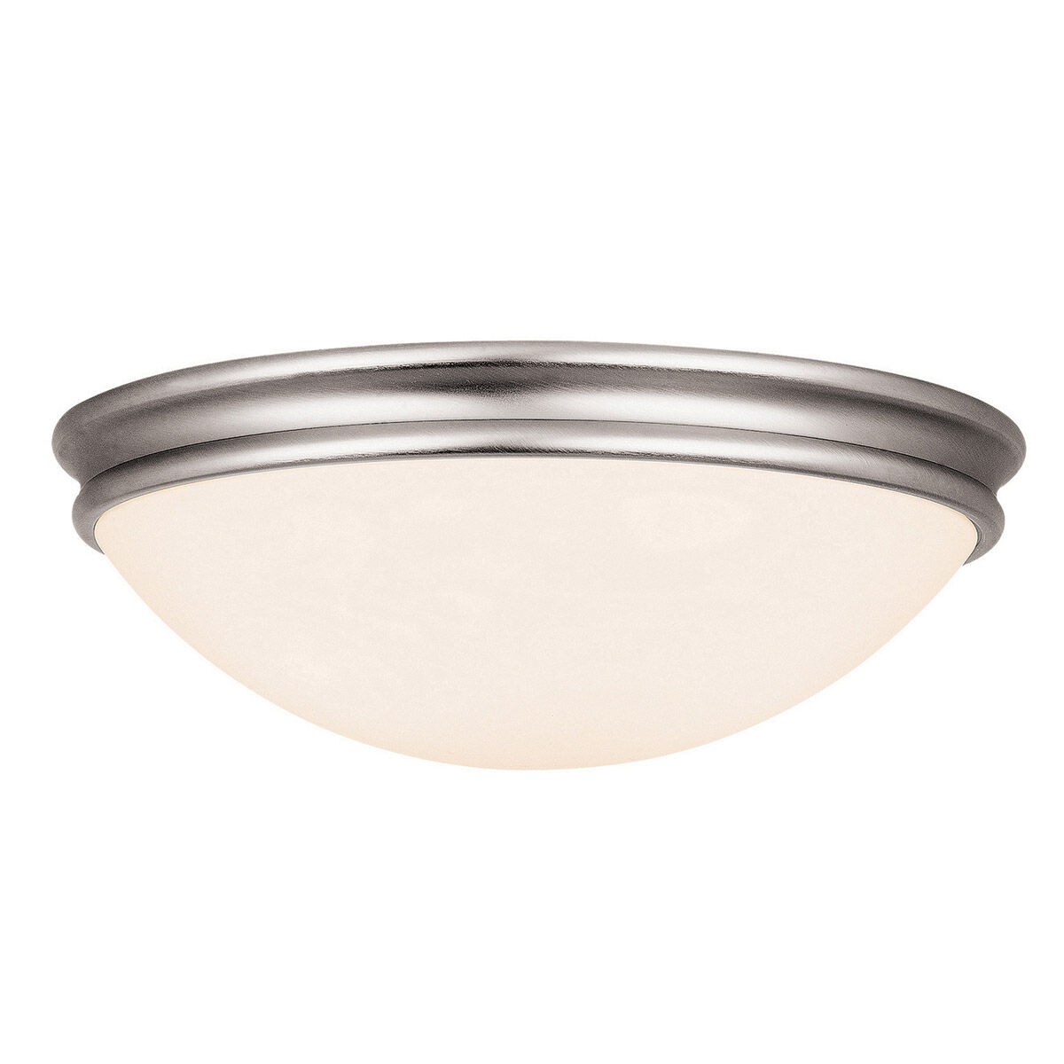 Atom LED 14 inch Brushed Steel Flush Mount Ceiling Light