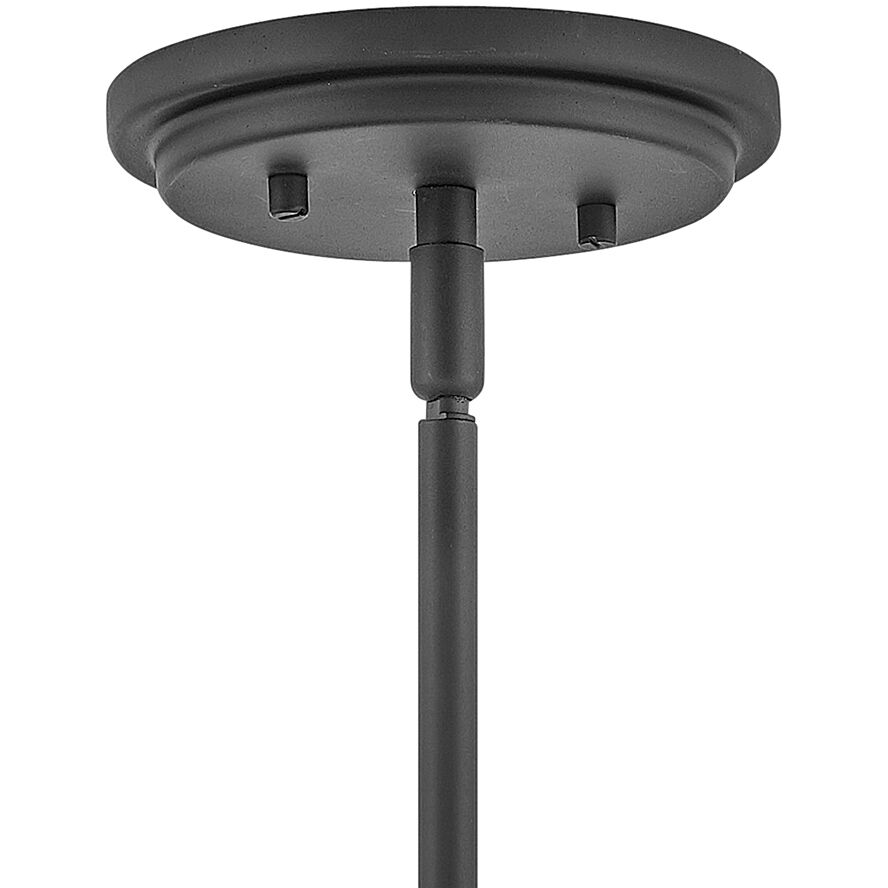 Arti 1 Light 7.5 inch Black Indoor Pendant Ceiling Light in Clear