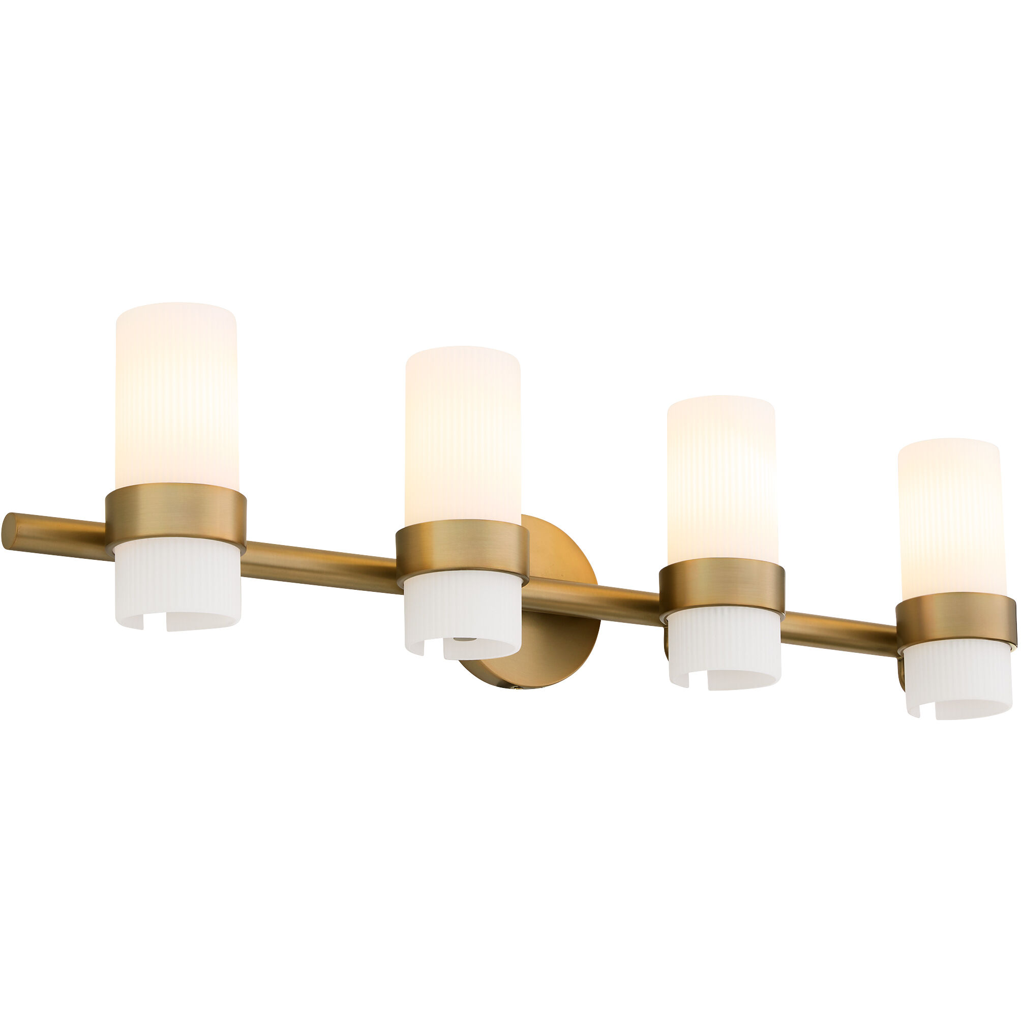 Sojourn 4 Light 32.75 inch Brushed Brass Vanity Light Wall Light