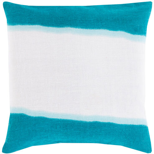 Double Dip 18 inch Aqua, Teal, Ivory Pillow Kit