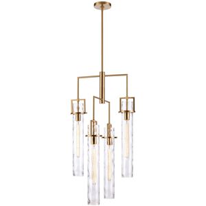 Jayden 4 Light 19.75 inch Lacquered Gold Chandelier Ceiling Light