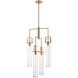 Jayden 4 Light 19.75 inch Lacquered Gold Chandelier Ceiling Light