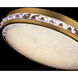 Signature Kristally LED 12 inch Aged Brass Flush Mount Ceiling Light