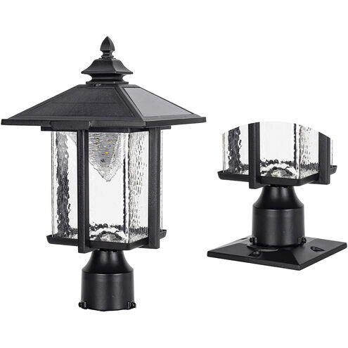 Casita 1 Light 15.25 inch Black Post Light, Solar