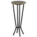 Thatcher 11 inch Black/Antique Gold Drinks Table