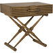 Zanta 28 X 28 inch Saddle Brown Side Table