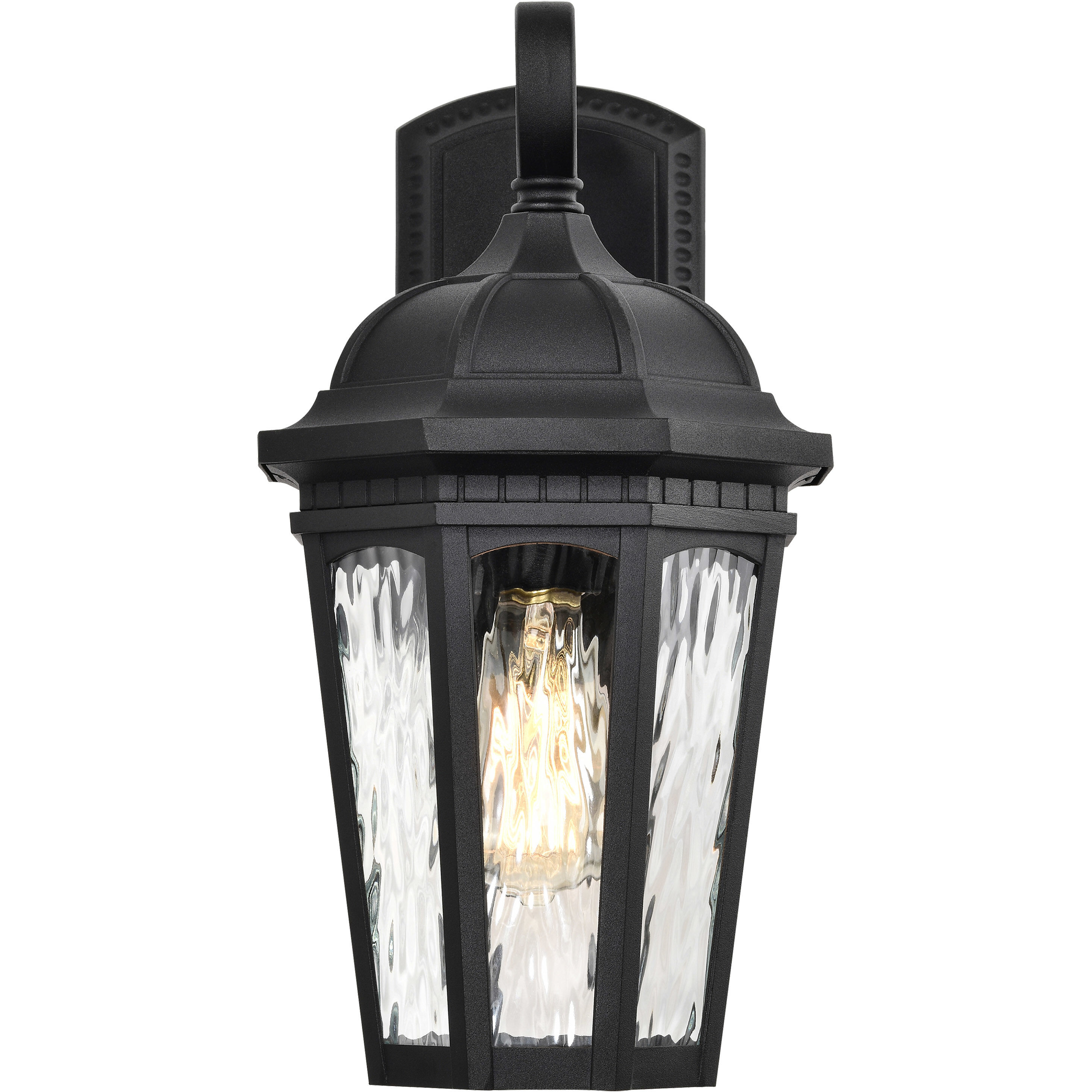 East River 16 inch Matte Black Outdoor Wall Lantern, Large