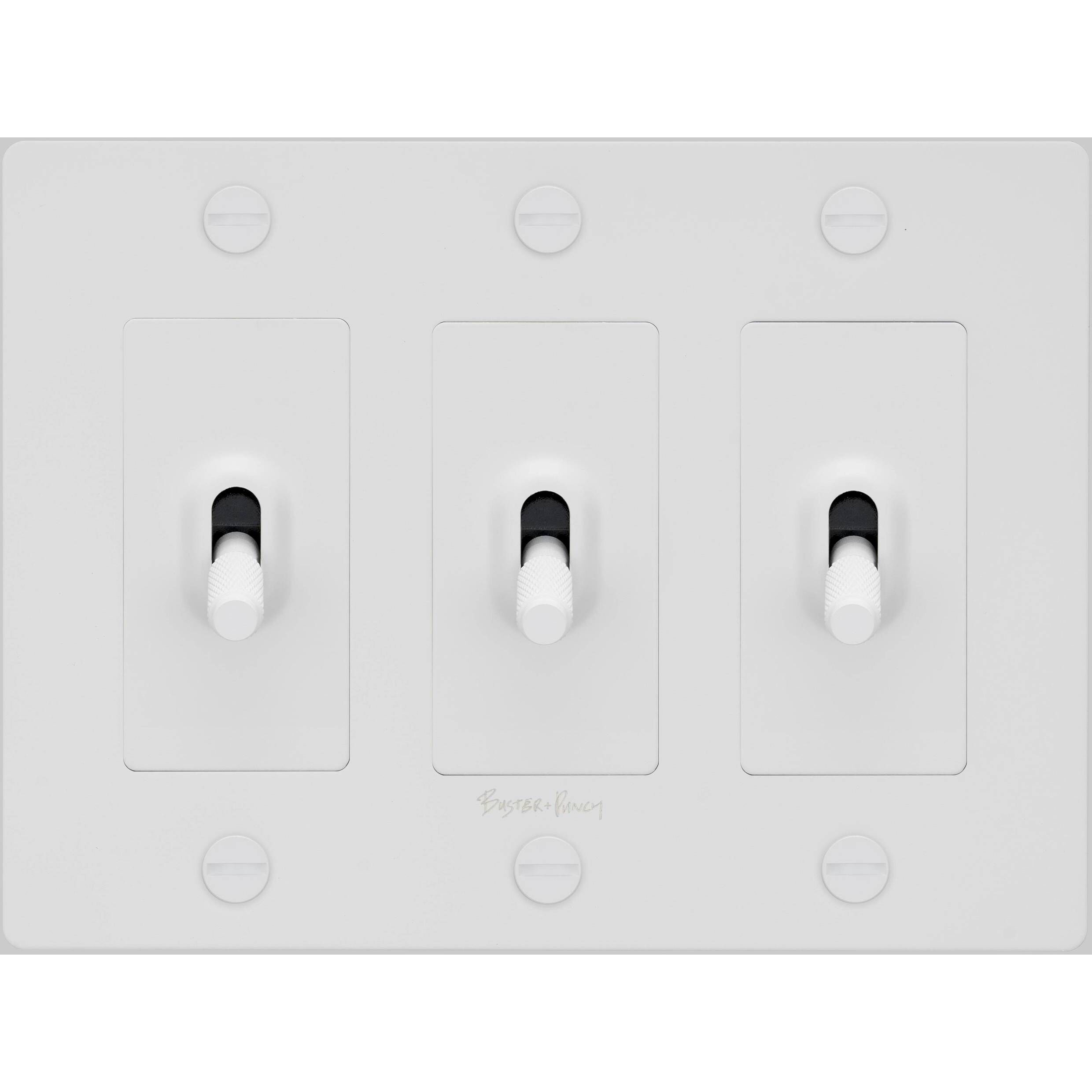 3G Toggle 120-277 White Light Switch