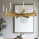Alora Mood Claire 8 Light 32 inch Aged Gold Chandelier Ceiling Light