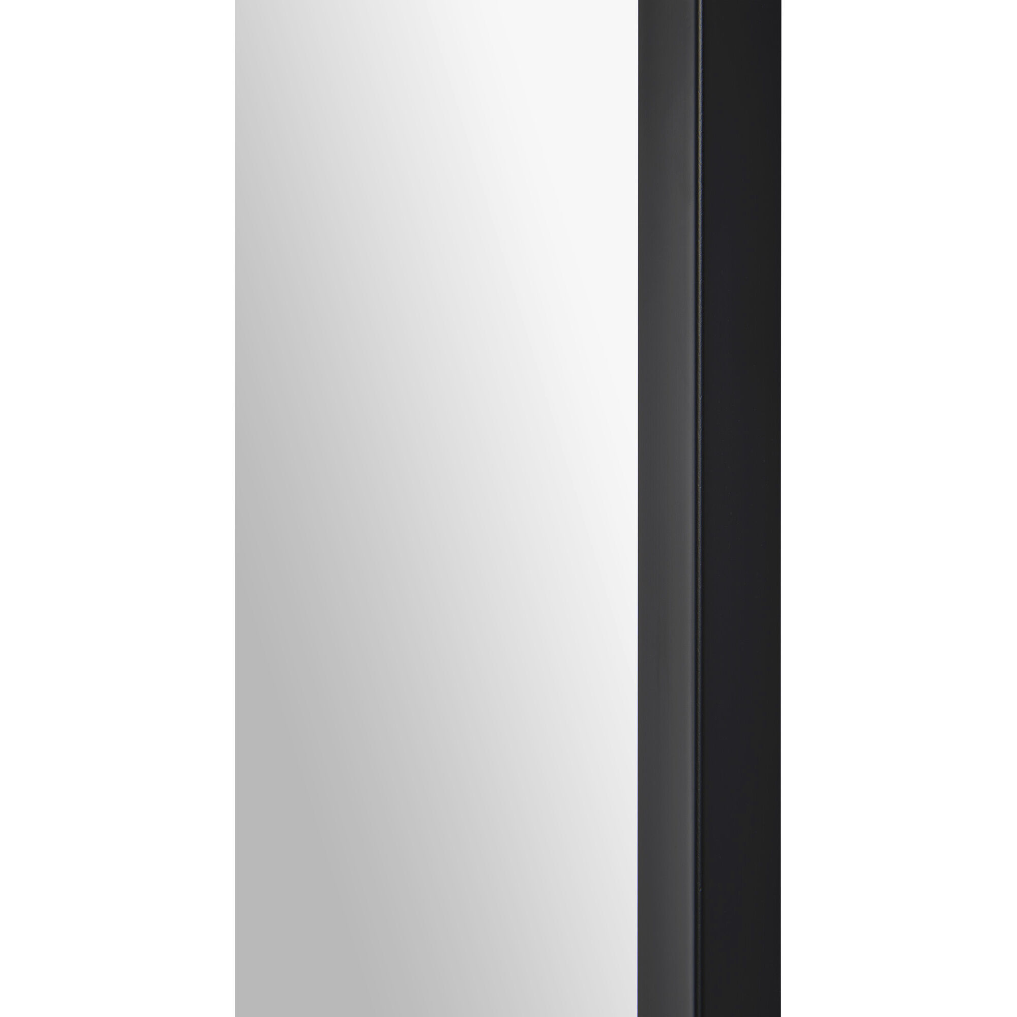 Asmara 36 X 24 inch Matte Black and Clear Mirror