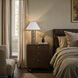 Aria 25 inch Brown Emperador Marble Table Lamp Portable Light