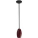 Merlot 1 Light 3.5 inch Oil Rubbed Bronze Pendant Ceiling Light