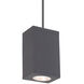 Cube Arch LED 5 inch Graphite Outdoor Pendant in Flood, 85, 4000K