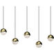 Grapes LED 36.5 inch Brass Pendant Ceiling Light in Small