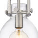 Newton Newton Bell 1 Light 8 inch Brushed Satin Nickel Mini Pendant Ceiling Light