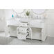 Franklin 72 X 22 X 35 inch White Bathroom Vanity Cabinet