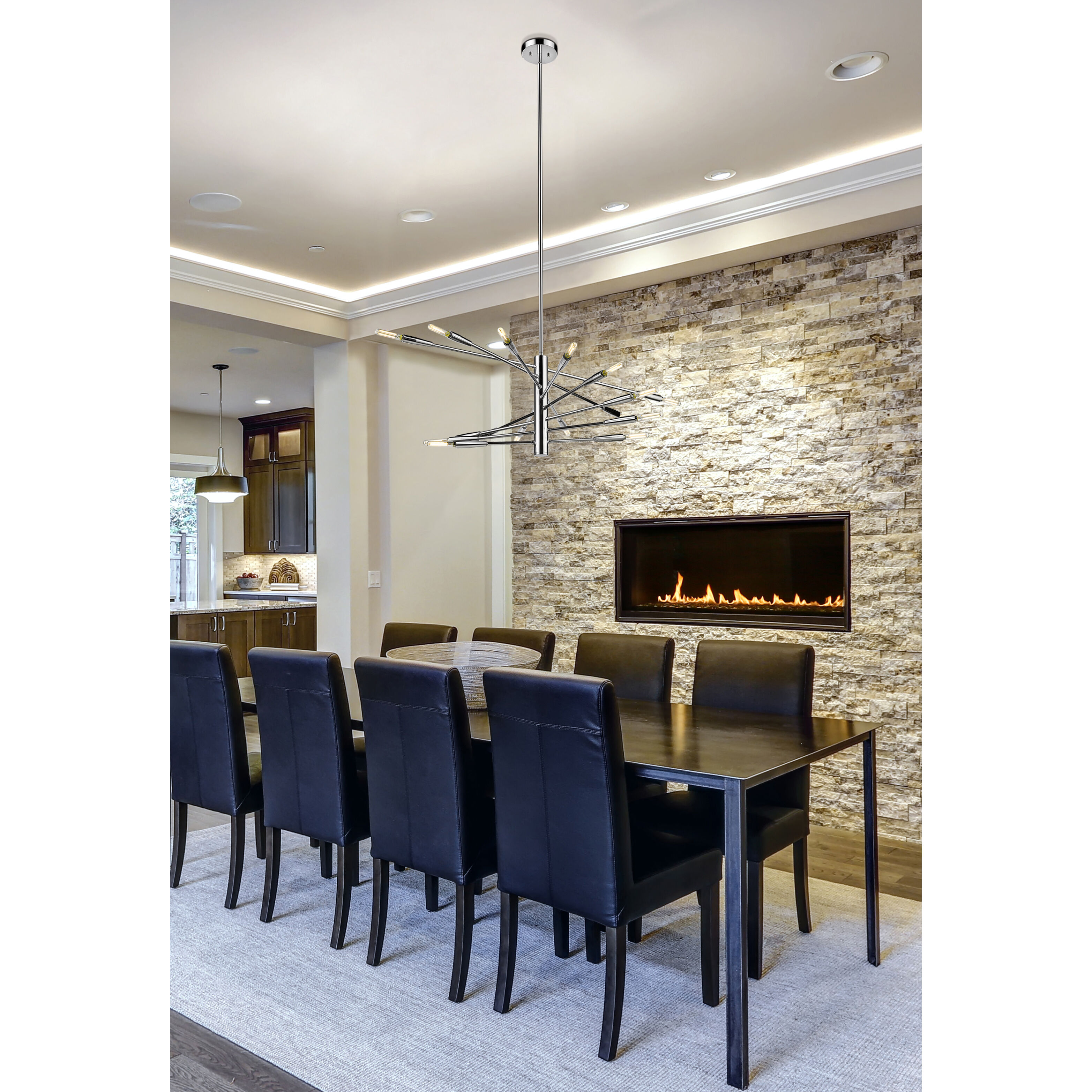 Ascension 16 Light 32 inch Chrome Chandelier Ceiling Light