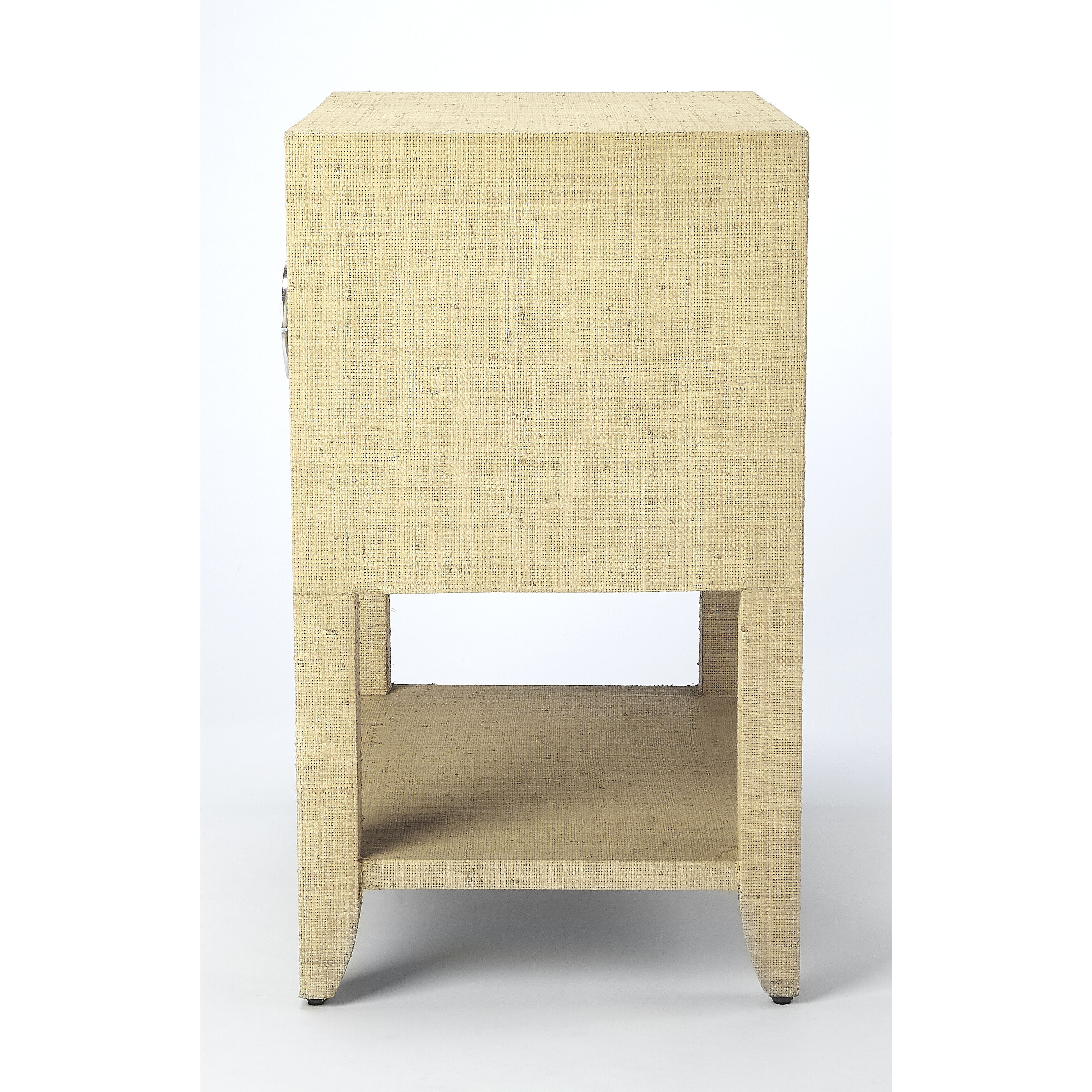 Butler Loft Amelle  28 X 24 inch Cream Raffia Accent Table