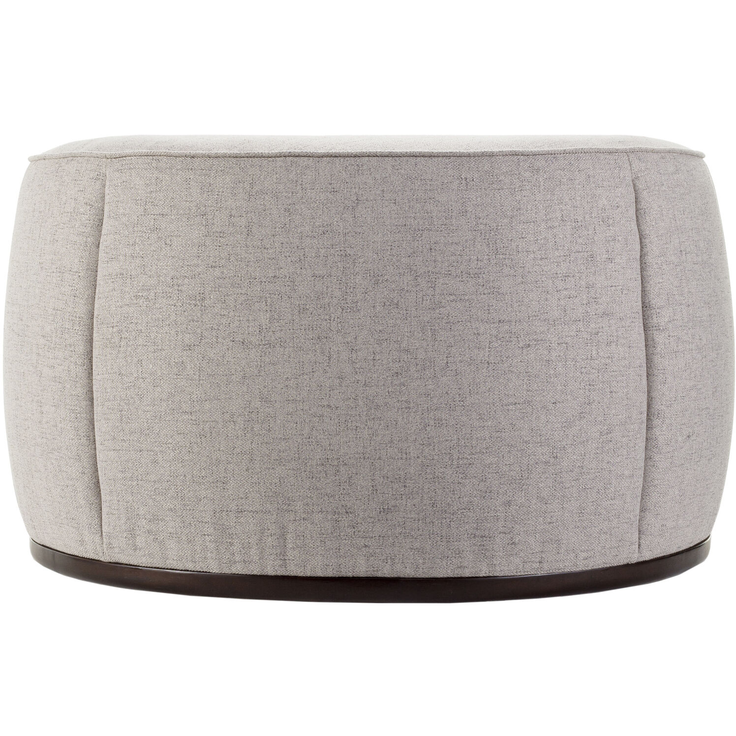 Lanza 21 inch Upholstery: Light Gray; Base: Dark Brown Ottoman