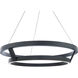 Imperial 1 Light 42 inch Black Chandelier Ceiling Light